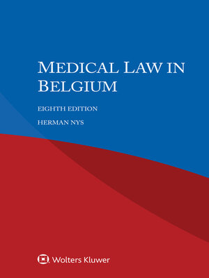 cover image of Medical Law in Belgium